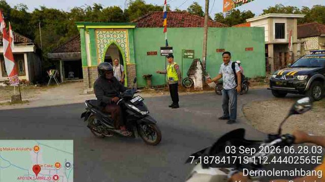 Commander Wise Pagi, Polsek Sarirejo Hadir di Tengah Aktivitas Warga untuk Wujudkan Kamseltibcarlantas