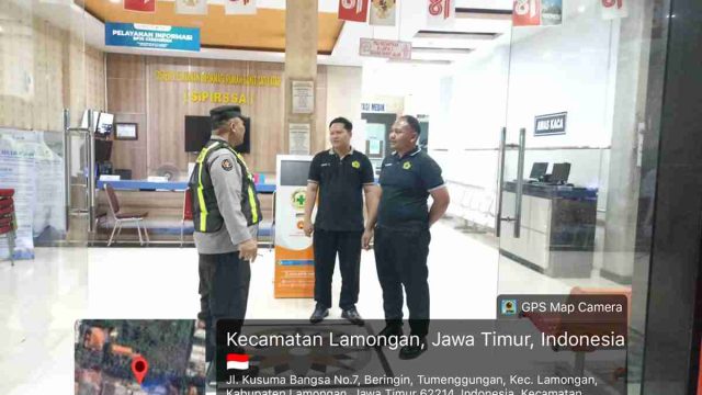 Patroli Kota Presisi Polsek Lamongan Kota Sasar Obyek Vital, Antisipasi Gangguan Kamtibmas dan 3C