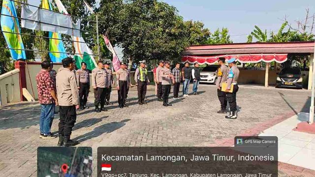 Apel Pagi Polsek Lamongan Kota Tekankan Antisipasi Kriminalitas dan Pengamanan Agenda Masyarakat