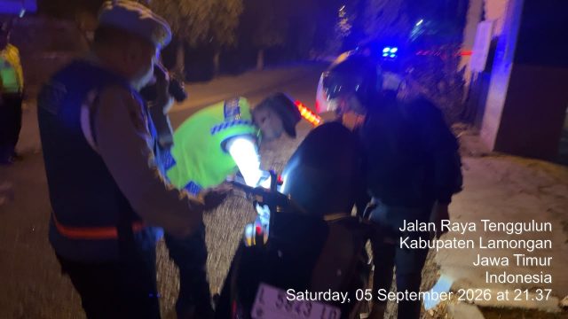 Ciptakan Situasi Aman dan Kondusif, Polsek Solokuro Gelar Cipta Kondisi Malam Minggu