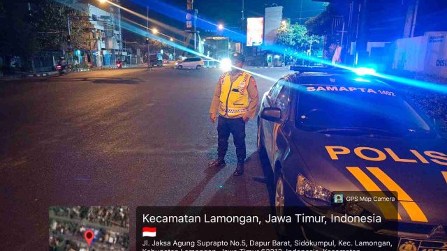 Jaga Kamtibmas Malam Hari, Polsek Lamongan Kota Intensifkan Patroli Presisi di Permukiman dan Objek Vital