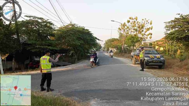 Commander Wish Pagi, Polsek Sarirejo Hadir Jaga Kelancaran Lalu Lintas dan Keselamatan Pengguna Jalan