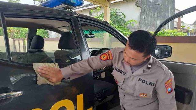 Tingkatkan Pelayanan, Polsek Sarirejo Cek Inventaris dan Bersihkan Ruang Pelayanan