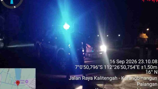 Pastikan Wilayah Tetap Kondusif, Polsek Karangbinangun Gelar Patroli Malam