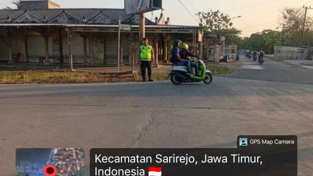 Commander Wish Pagi, Polsek Sarirejo Atur Lalu Lintas di Sejumlah Titik untuk Jamin Keselamatan Pengguna Jalan
