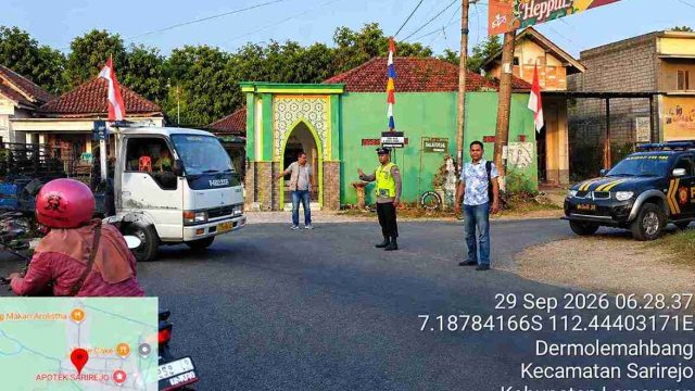 Commander Wish Pagi, Polsek Sarirejo Hadir di Titik Padat untuk Jaga Kelancaran Lalu Lintas