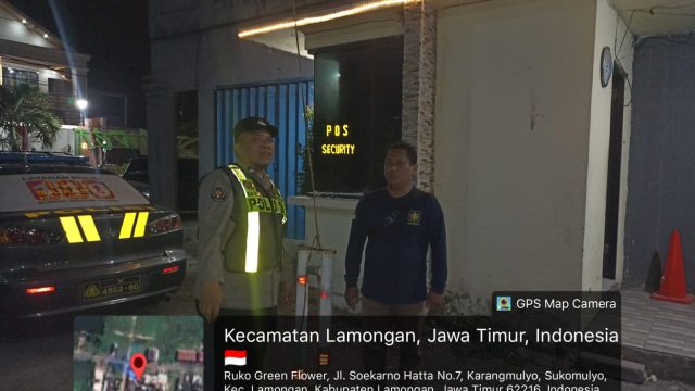 Cegah Kejahatan 3C, Polsek Lamongan Kota Intensifkan Patroli Malam di Objek Vital hingga Permukiman