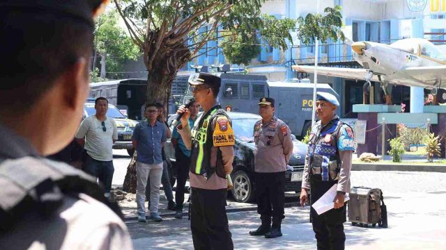 Polisi Amankan Aksi PC PMII di Dinas Pendidikan Lamongan, Kapolsek: Kedepankan Pendekatan Humanis