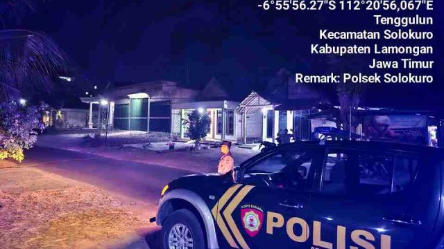 Cegah Aksi 3C dan Tawuran Perguruan Silat, Polsek Solokuro Intensifkan Patroli Blue Light hingga Perbatasan Wilayah