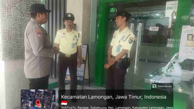Cegah Kriminalitas dan Tingkatkan Keamanan Obyek Vital, Polsek Lamongan Kota Intensifkan Patroli Kota Presisi di SPBU hingga Perbankan