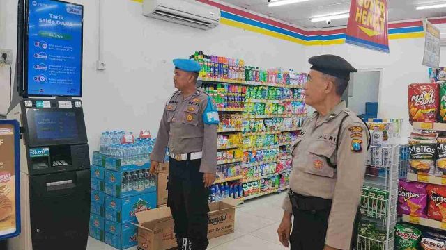 Polsek Deket Intensifkan Patroli Minimarket, Kapolsek AKP Akhmad Khusen: Wujudkan Rasa Aman bagi Masyarakat