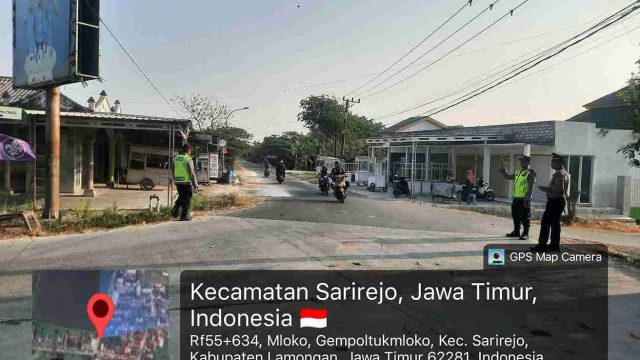 Polsek Sarirejo Gelar Commander Wish Pagi di Dua Titik Strategis, Wujudkan Kamseltibcarlantas di Wilayah Lamongan