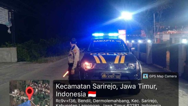 Cegah Gesekan Perguruan Silat, Polsek Sarirejo Gelar Patroli Blue Light hingga Dini Hari