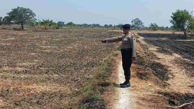 Antisipasi Bencana Alam, Polsek Sarirejo Pantau Debit Embung dan Kondisi Lahan Persawahan di Gempoltukmloko
