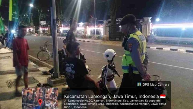 Cegah Kriminalitas 3C, Polsek Lamongan Kota Sisir Objek Vital hingga Rumah Sakit pada Malam Hari