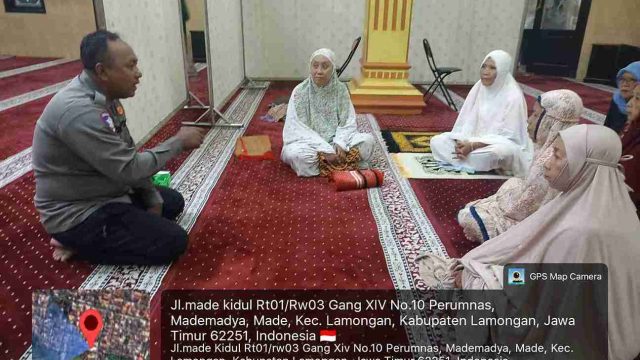 Shubuhan Keliling di Lamongan, Polisi Ajak Warga Jaga Kamtibmas dan Cegah Kebakaran Rumah